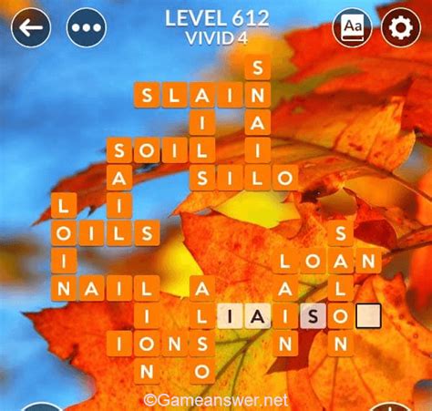 WORDSCAPES LEVEL 612.